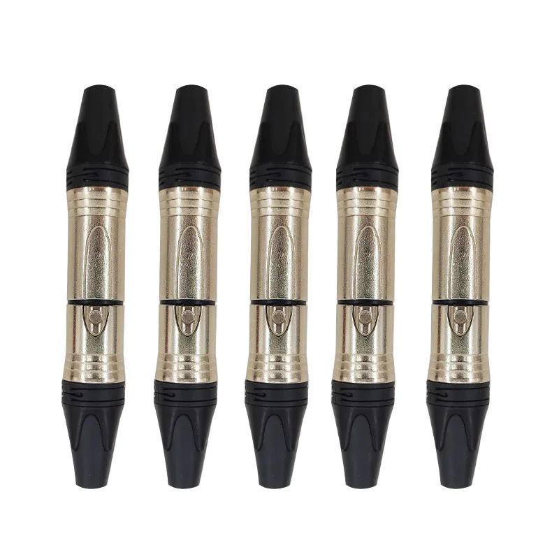 20pcs Metal Xlr audio connector, Microphone plug, 3-pin Speaker Connector, Male and Female Microphone Color Connector