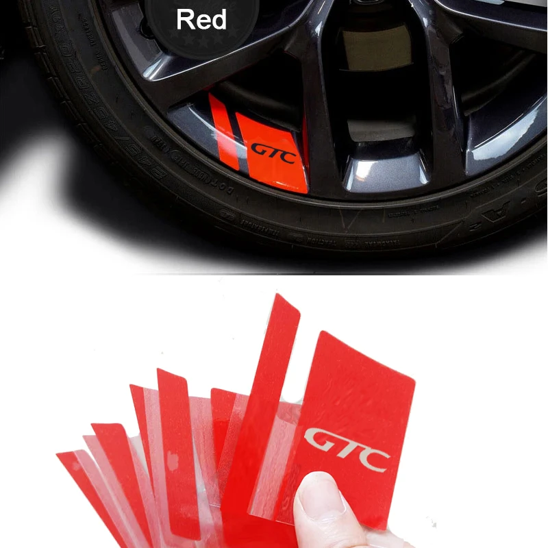 6Pcs Car Wheel Sticker For Opel GTC Astra J H G K Insignia Corsa D B E Mokka Vectra Meriva Auto Accessories