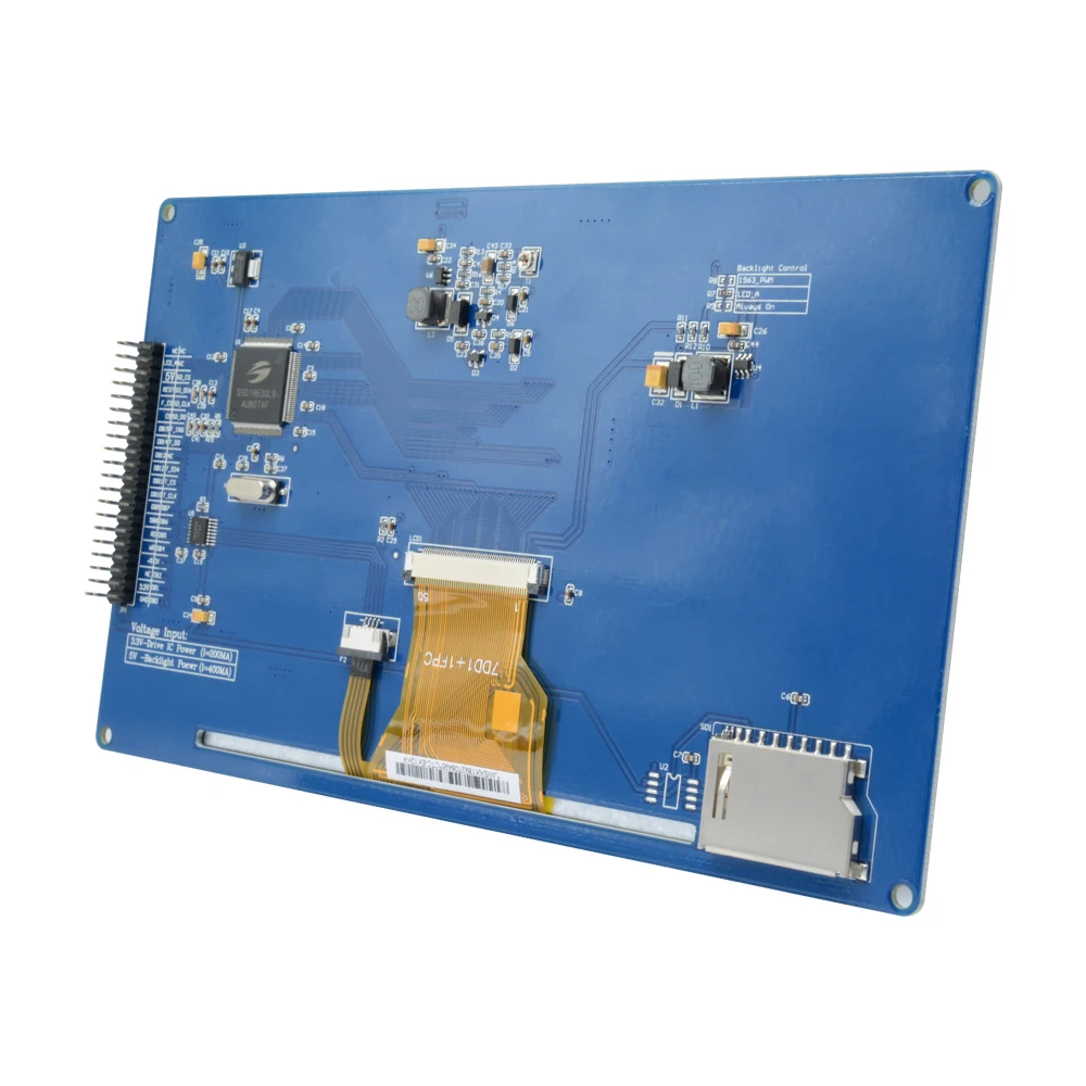 Módulo táctil resistivo TFT de 7 ", módulo de pantalla de chip controlador SSD1963, resolución de 800x480, interfaz de bus de 51/AVR/STM32 de 16 bits