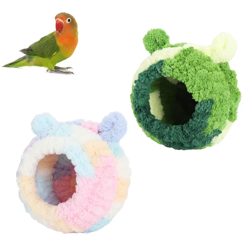 Bird Cage Bed Parakeet Nest Bed Parrot Nest House Cozy Comfortable Lovely Warm Bird Cage Bed for Parakeet 1