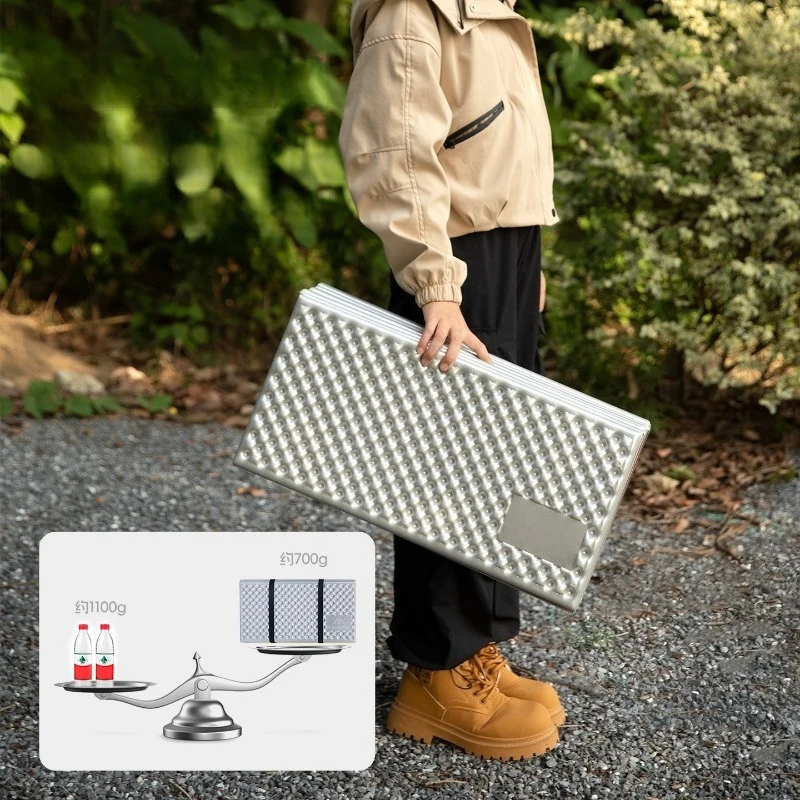 2 Person Egg Crate Foam Pad Thick Aluminum Film Moistureproof Mat for Outdoor Camping Hiking