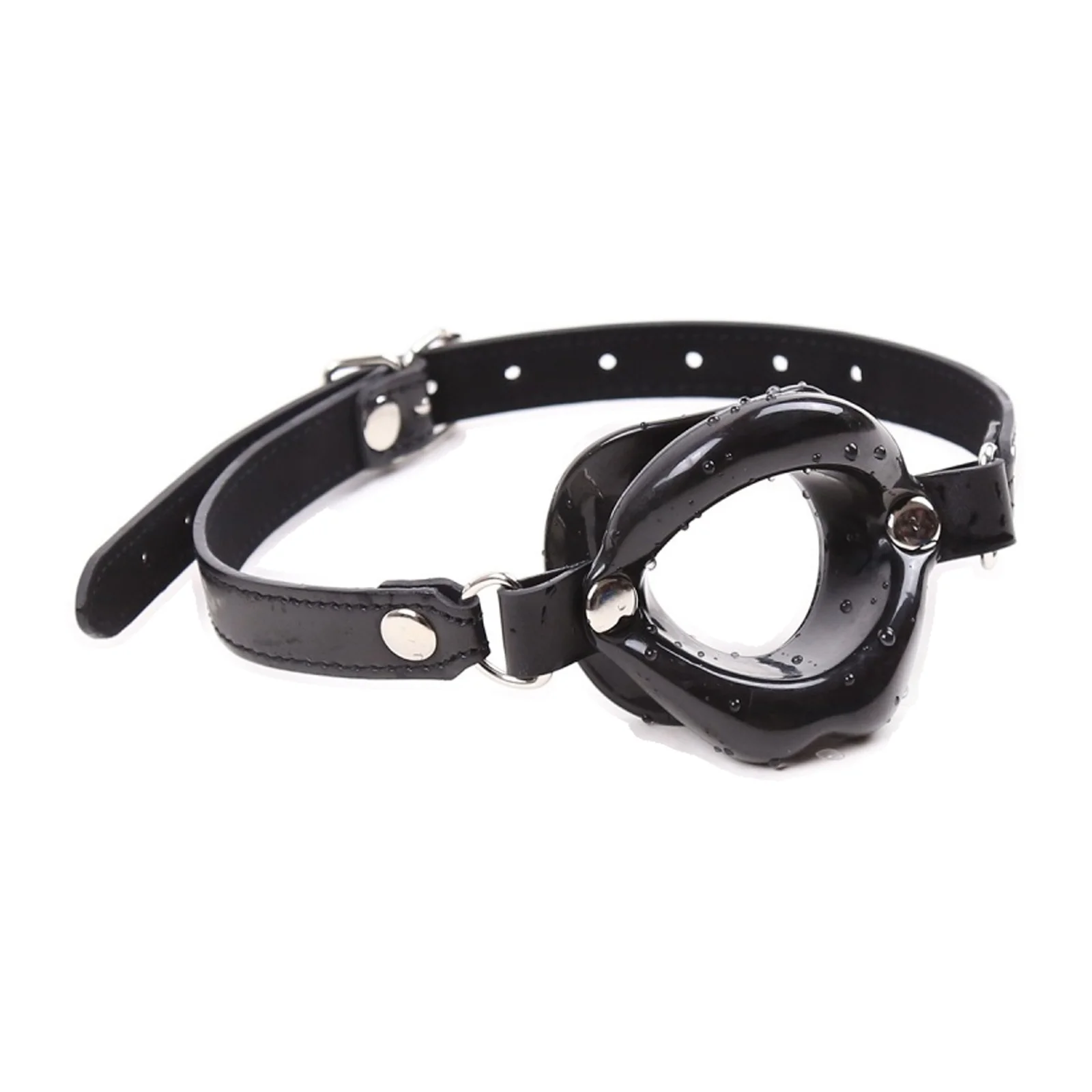 Smooth Flexible Silicone Wide Open Mouth Restraint Ring Detachable Padded Harness Soft Touch Intimate Game Supply For Adult