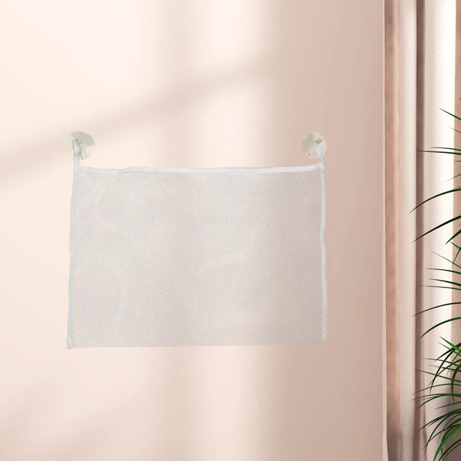 Large Opening Bath Hanging Mesh Storage Bag Breathable Net Holder for Baby Bath Organizer Bathroom Storage Pouch Multipurpose