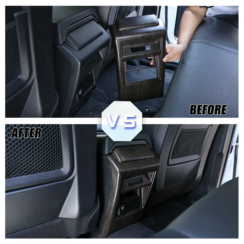 

For Land Rover Discovery Sport 2015-2018 1 Pcs ABS Rear Air Condition Vent Outlet Frame Anti-Kick Panel Cover Car Accessories