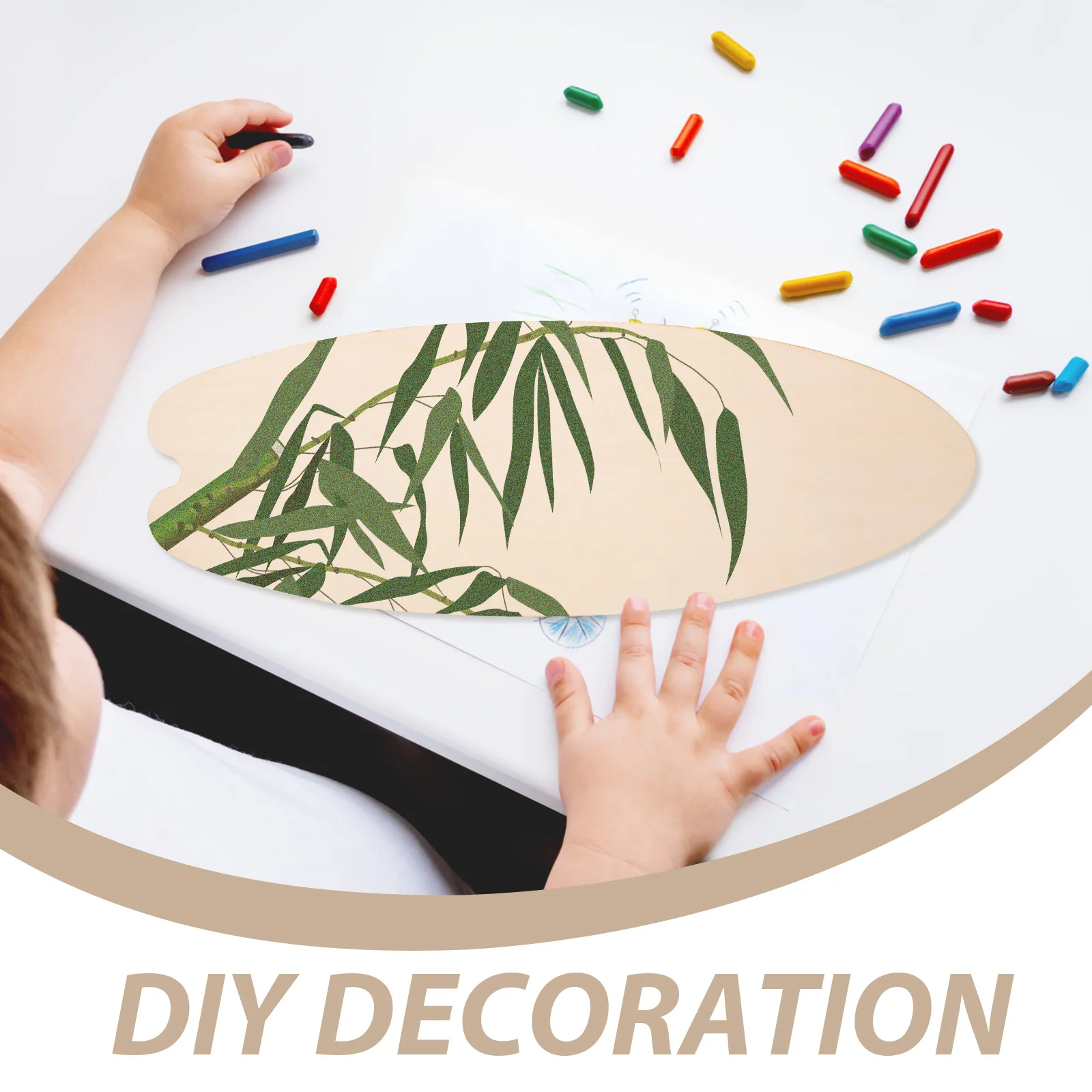 

3Pcs Blank Wooden Surfboard Wall Hanging Decor Unfinished DIY Craft for Home Beach Theme Wall Art Wood Surfboard Sign