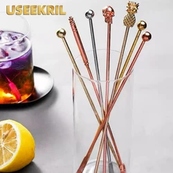 Cocktail Pick Stainless Steel Sticks Bar Tools Drink Stirring Sticks Martini Picks Party Wedding Accessory