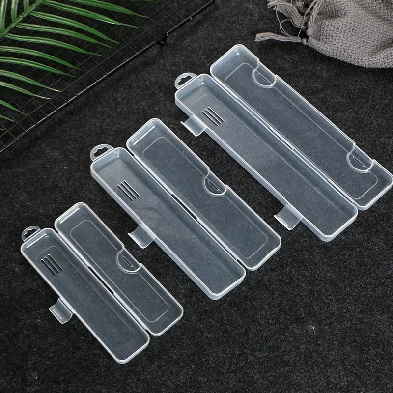 Tragbare Make-Up Pinsel Organizer Augenbraue Bleistift Geschirr Stäbchen Transparent Mit Abdeckung Lagerung Box Küche Zubehör