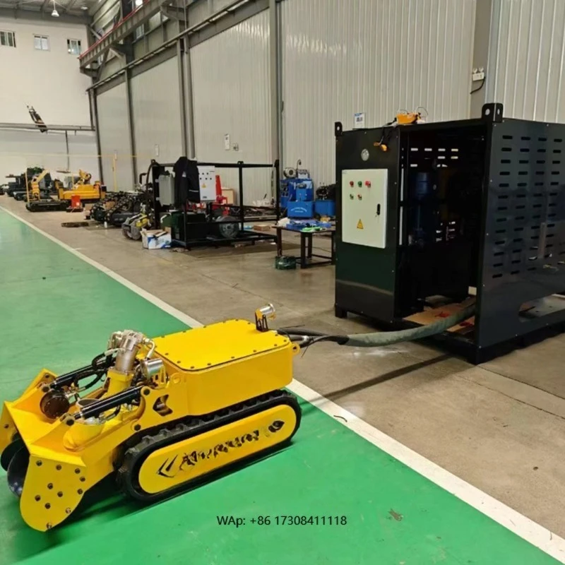 Rubber Track Pipe Cleaning Automatic 600mm Real Time Monitoring Width Dredging Robot Machine