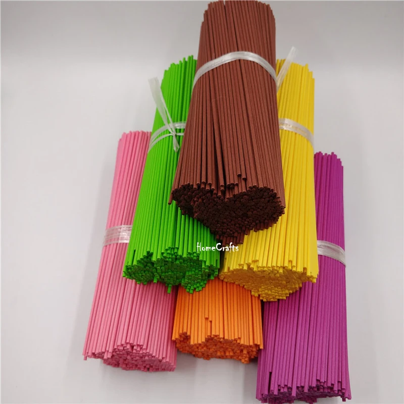 1000pc 22cm No fire Scented Fiber Rattan Reed Diffuser Replacement Refill Sticks Aroma Essential Oil Air Freshener Reed Sticks