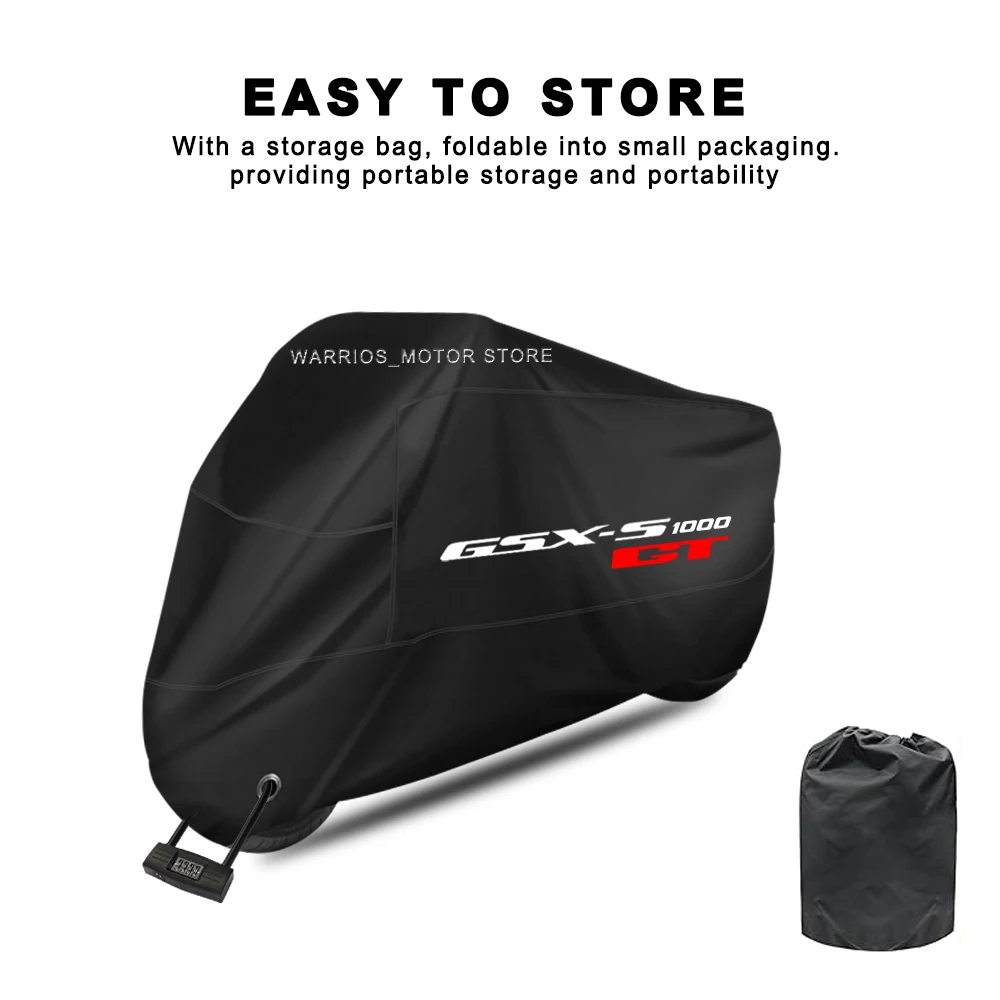 For GSX-S1000GT GSX S1000GT Motorcycle Cover UV Protective Dustproof Snowproof Outdoors Rain Motorcycle Waterproof Cover