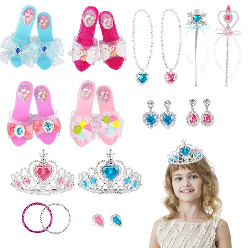 Princess Shoes Play Set Pretend Play Beauty Dresser Table Pretend Play Princess Dressing Table Girls Role Play Shoes Pretend Toy