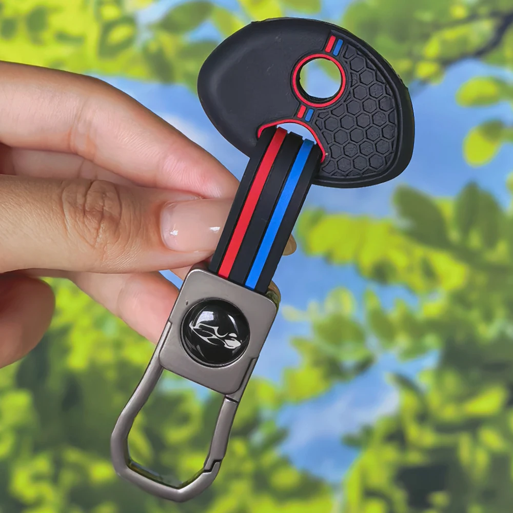 Honeycomb Key Case with Keychain for BMW F650GS F800GS S1000RR F650 F800 R1200 R1150 R ST RT GT K1200R K1300GT, silicone shell
