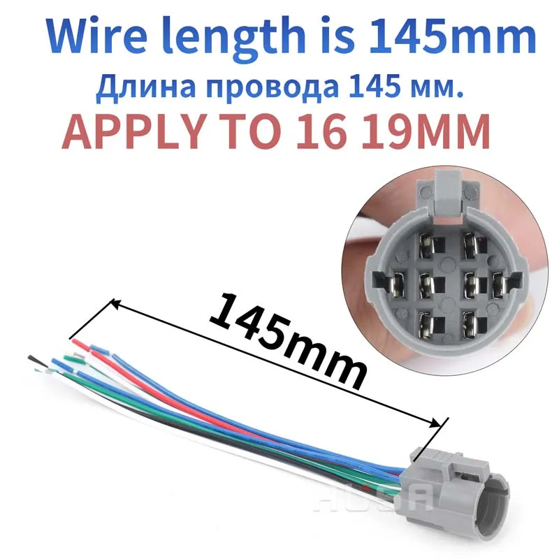 A size 16mm 19mm 22mm 25mm 30mmcable socket for metal push button switch wiring 2-6 wires stable lamp light button spring wire