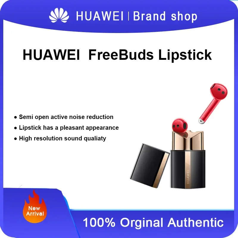 Huawei FreeBuds Lipstick Semi Open Active Noise Reduction True Wireless Lipstick Bluetooth Earphones Suitable for Apple Xiaomi