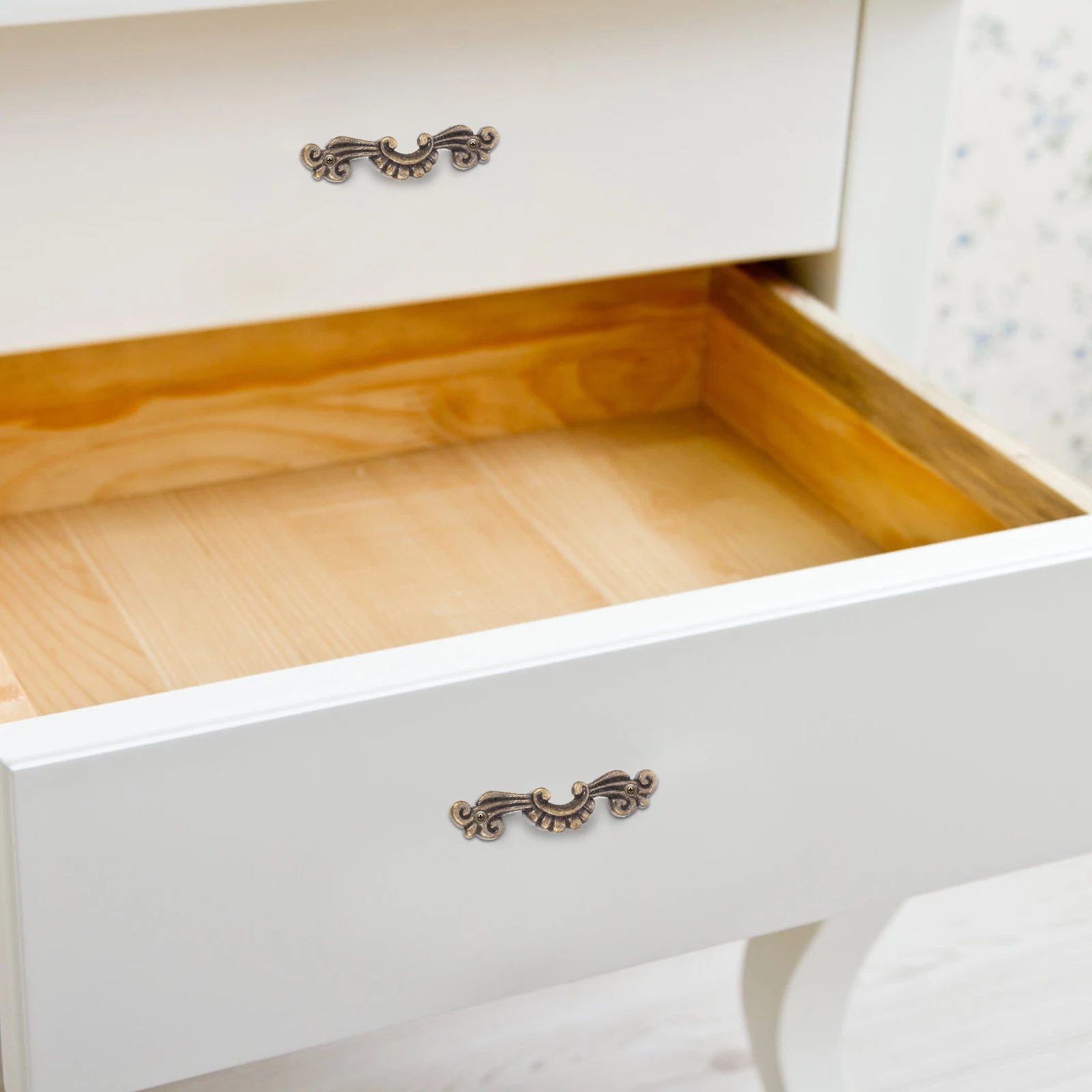 

1Set Zinc Alloy Decorative Drawer Pull Handle for Wooden Box Small Handles Retro Cabinet Knobs Vintage Furniture Hardware