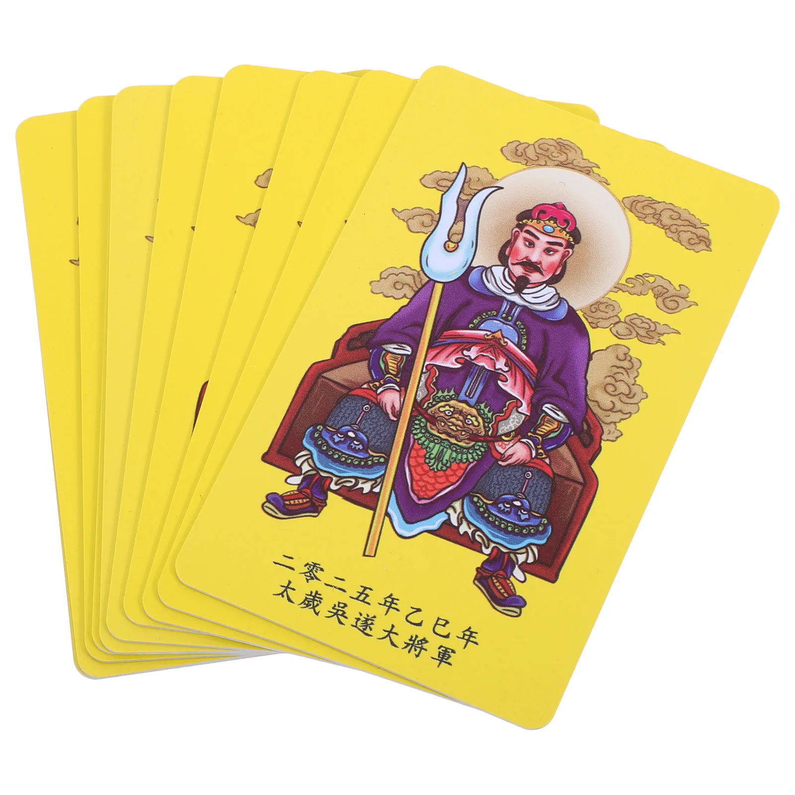 

10Pcs Feng Shui Tai Sui Amulet Card Chinese Protection Snake Year 2025 Portable Harmony Wealth Blessing Charm
