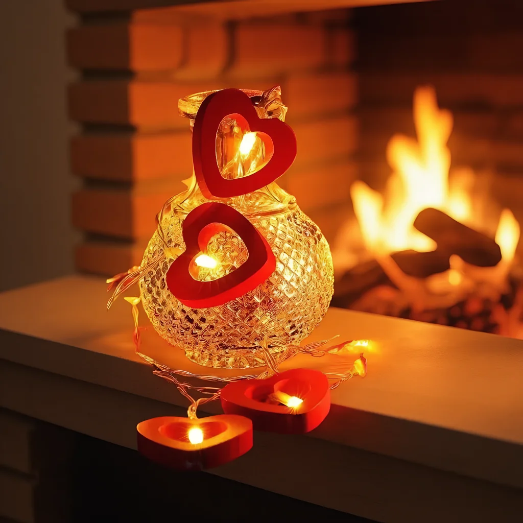 

10 шт. романтические светодиодные гирлянды без батареи для свадьбы, рождественского декора на день Святого Валентина