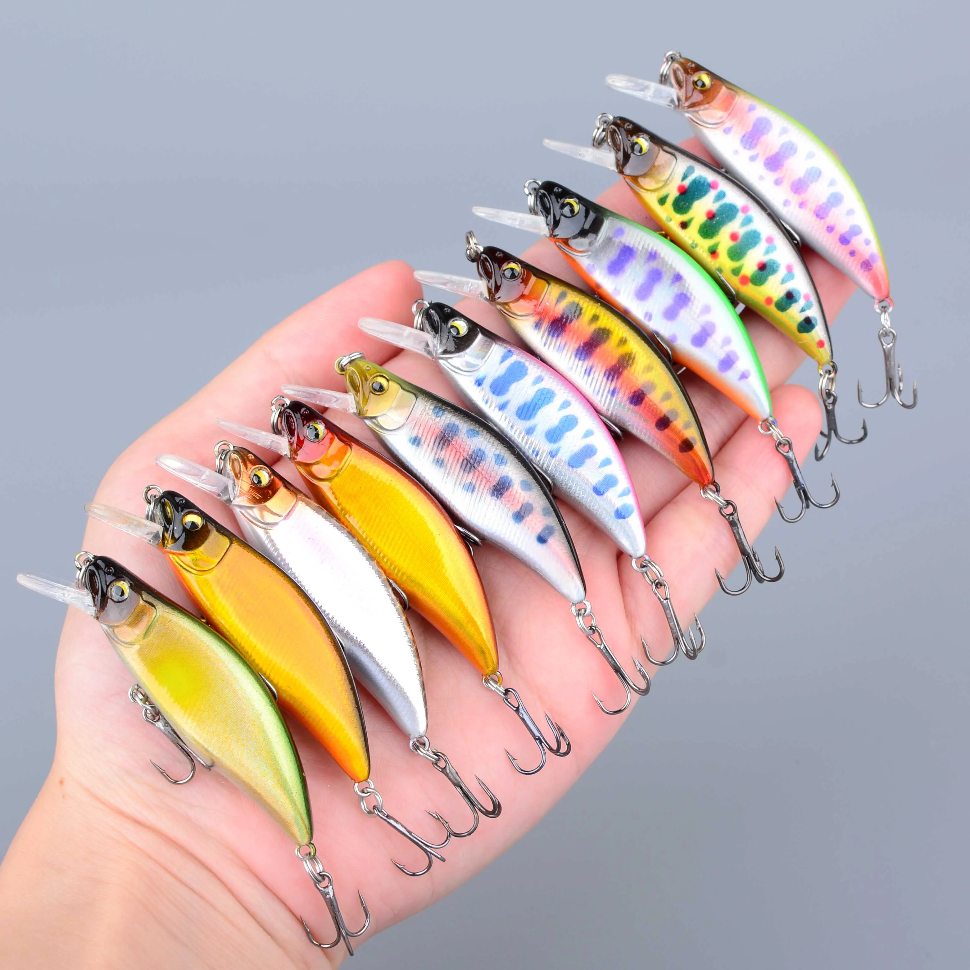 1 Stück 4g Sinkender Minnow-Angelköder Jerkbait Mini-Wobbler Harter Kunstköder für Tieflaufende Fische