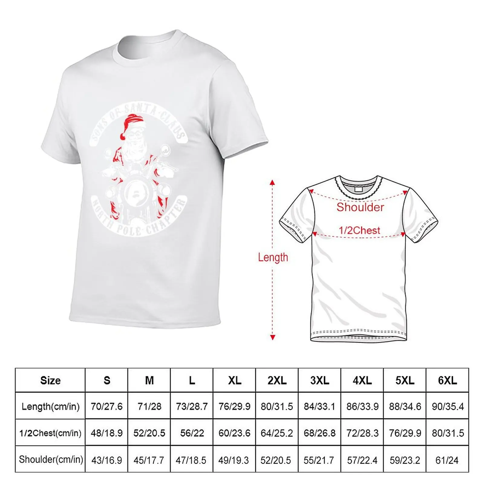 Sons of Santa Clause North Pole Chapter T-Shirt printed t shirts for man funny t shirts man T-Shirt