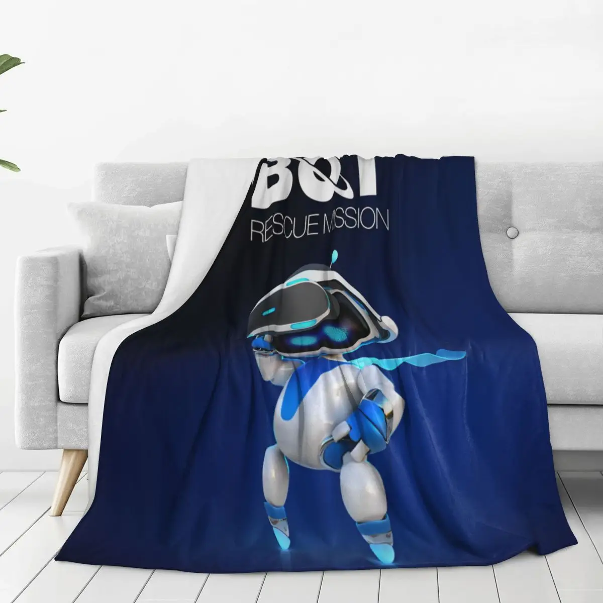 ASTRO-BOT Game Lover Blankets Picnic Flannel Bedding Throws For Couch Chair Soft Warm Customized Quality Bedspread Gift