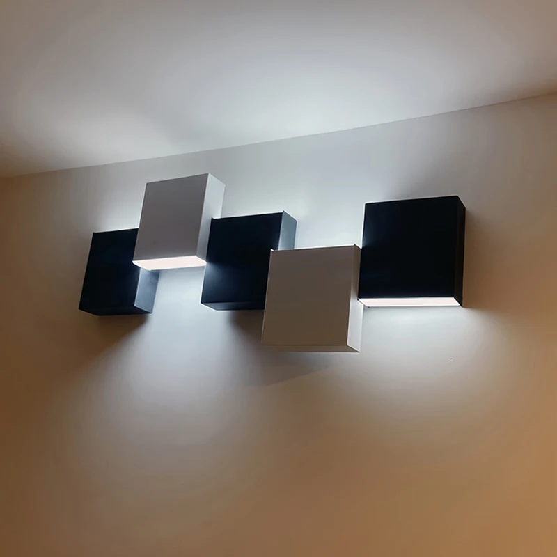 White Black  LED Wall Lights for Mirror Garden Wall Lamp Aisle Light Home Decor 2/3/5 Bedside Lamps Indoor Lighting AC90-260V