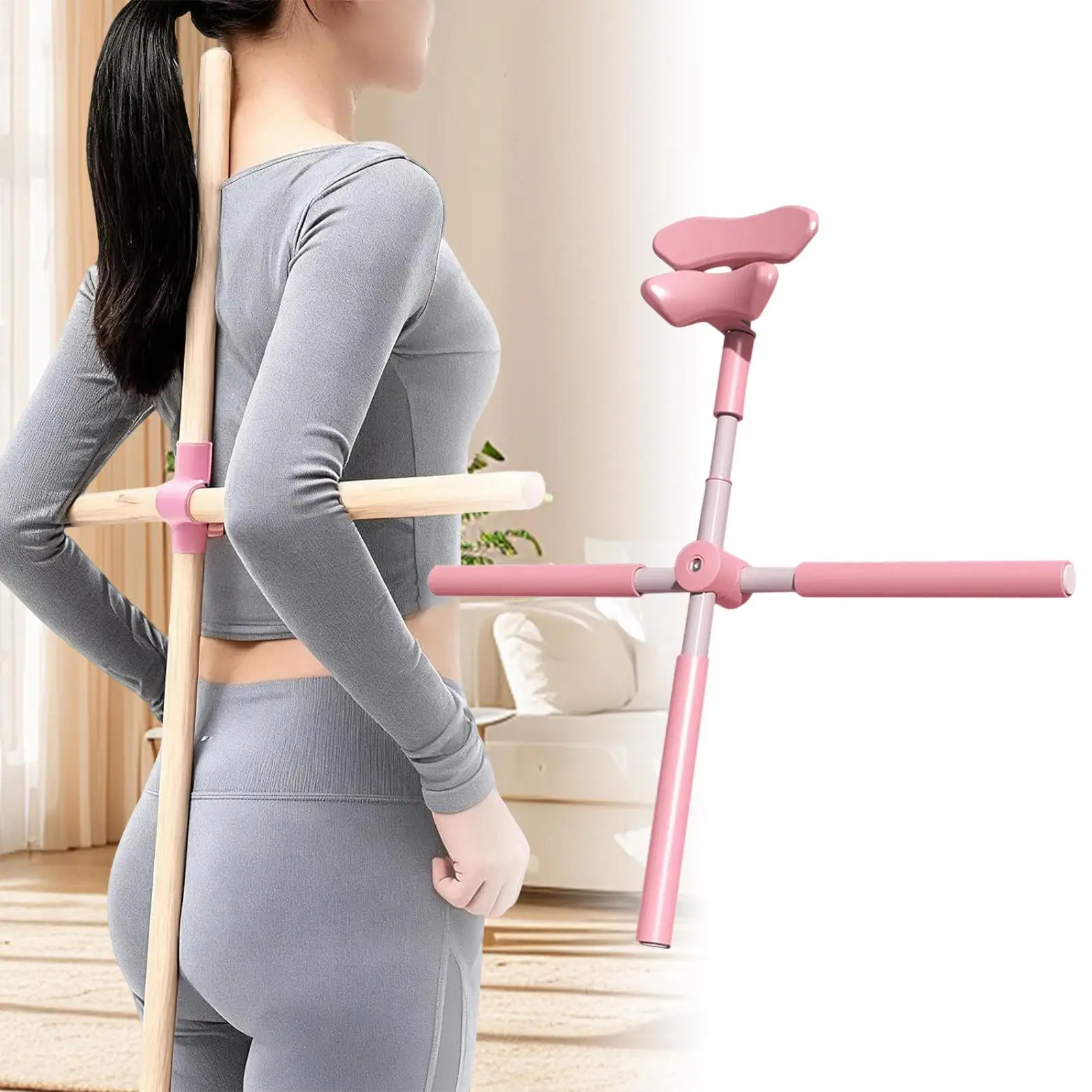 

Растягивающаяся палочка, эргономичная корректирующая мягкая пенопластовая стойка, растягивающаяся удочка для танцевальных тренировок, йоги, тренажерного зала, домашнего стола в помещении