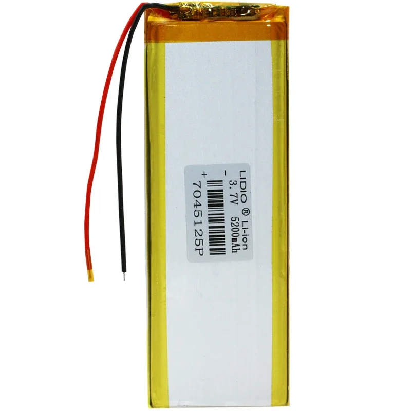 Batterie au lithium polymère haute capacité, 3.7V, 5200mAh, PSP, PSV, nouveau produit A, noyau de batterie au lithium, 7045125
