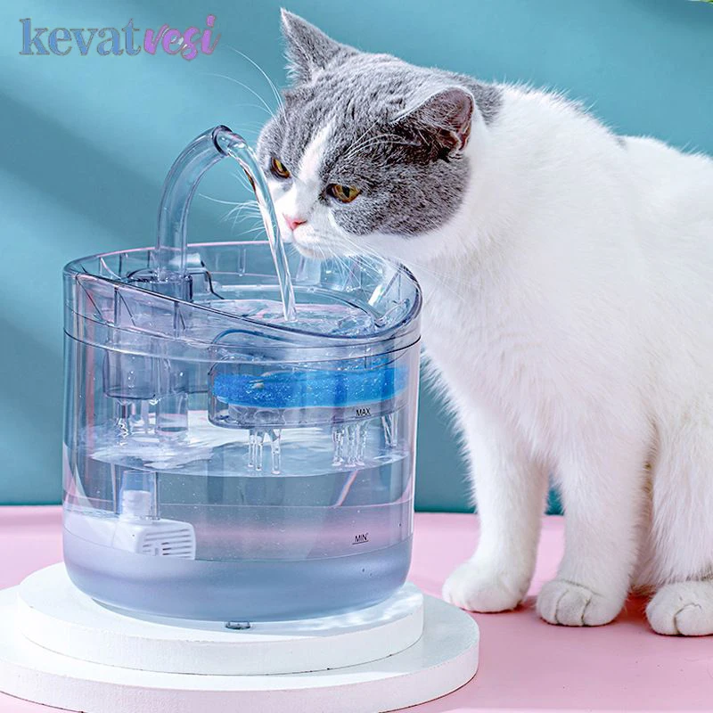 

2L Cat Water Dispenser Automation Sensor Cat Drinker USB Electric Mute Cat Water Fountain Circulating Pet Water Fountain