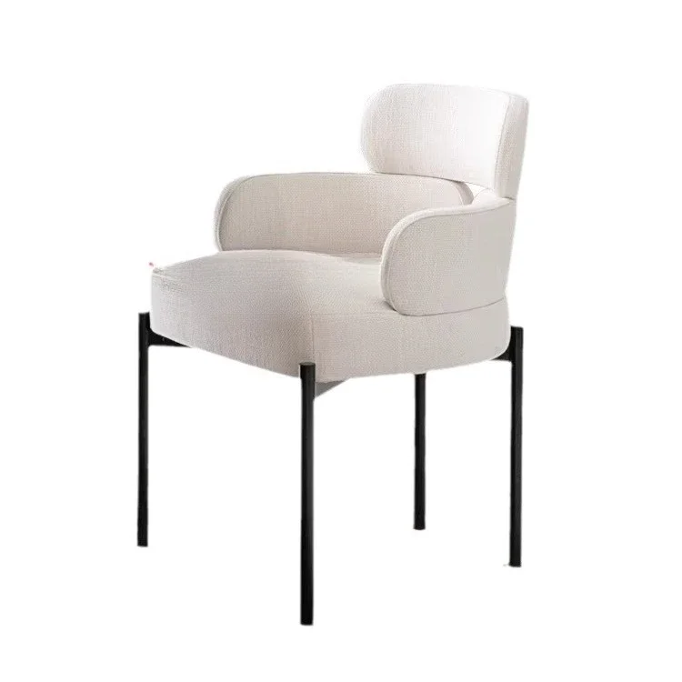 

Light luxury dining chair modern simple home, restaurant back chair model room leisure