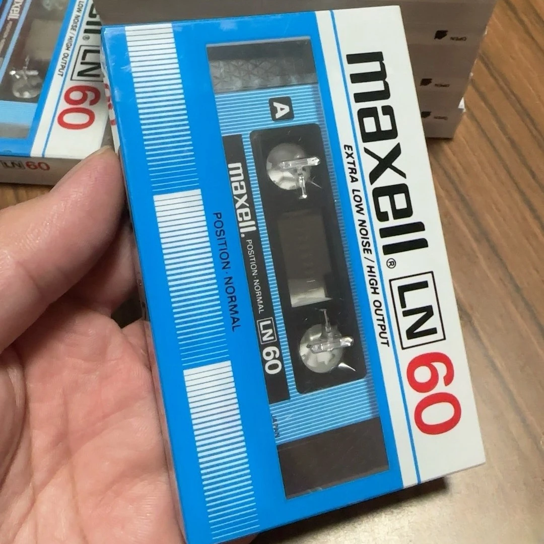 Maxell Normal Bias Blank Cassette Tape,Low Noise,60 Minute High End Audio Recording Cassette - Rare Sealed (Single)