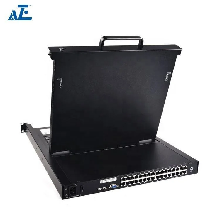 1U 32 Port KVM Console Switch 19inch LCD Console In Stock!