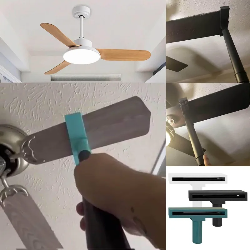 Ceiling Fan Blade Cleaner Easy To Install Ceiling Cleaning Brush Vacuum Attachment Lightweight Housework Home Accessories