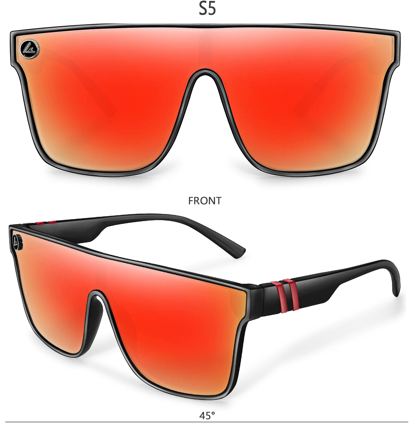LOISRUBY Marke Sonnenbrille Outdoor Winddicht Radfahren Angeln Fahren UV400 Brillen Männer Frauen Sport Luxus Multi Farbe Sonnenbrille – Detail 12