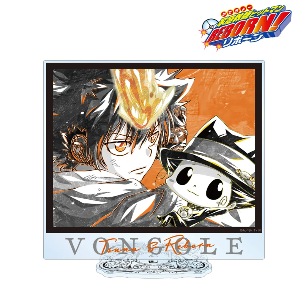 2025  Anime Cosplay Collection Desktop Decor HITMAN REBORN! Sawada Tsunayoshi 15cm Stand Figure Acrylic Model Plate