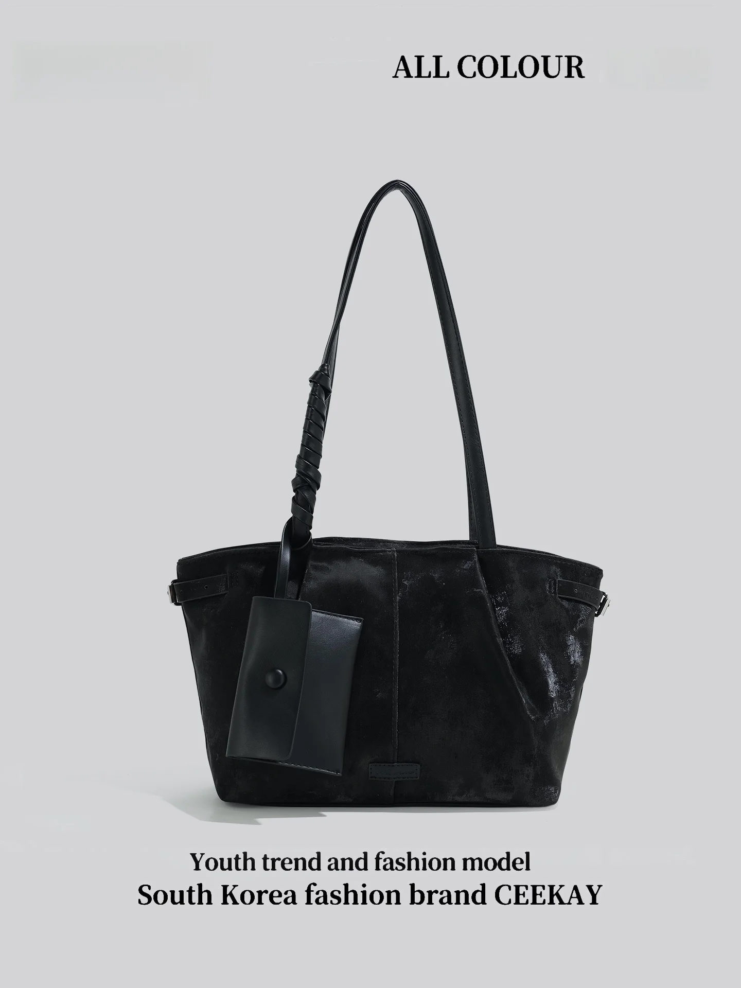 Ceekay Original Large Capacity Tote Bag Women's Commuter Bag Underarm Bag Fall Winter New Style Casual Simple Style Soft Bag