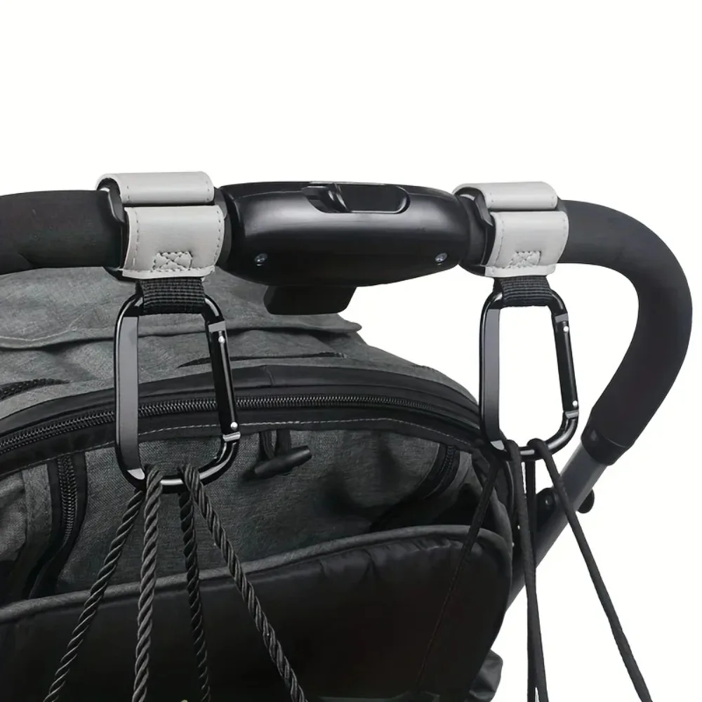 Universal Stroller Hooks Clip Heavy Duty Hanging Organizer-Diaper Bags Prams Shopping Carts Car Seats Baby Carriers Multi-Use