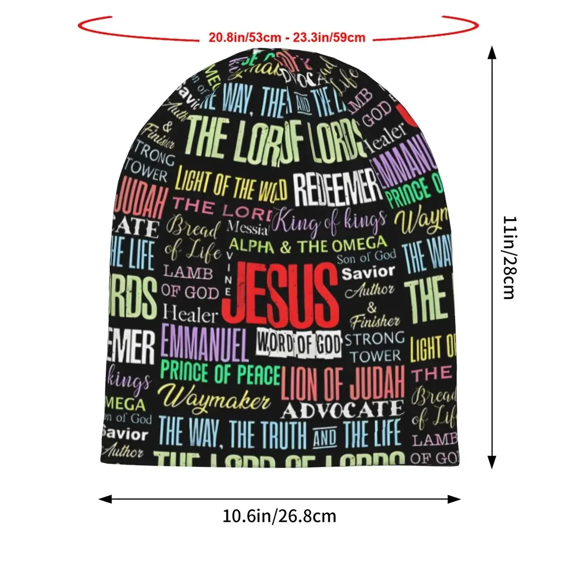 Names Of God Lord Jesus Christ Lord Beanies Caps Hat Fashion Bonnet Hats Men