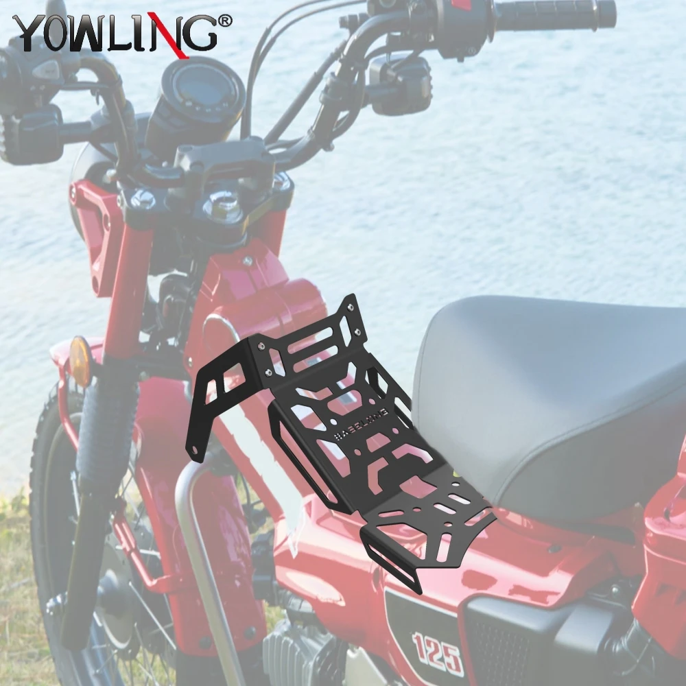 

For Honda CT125 Trail 125 Cub 2021-2022-2023-2024-2025 Motorcycle Rear Luggage Center Rack Extension Luggage Holder Bracket