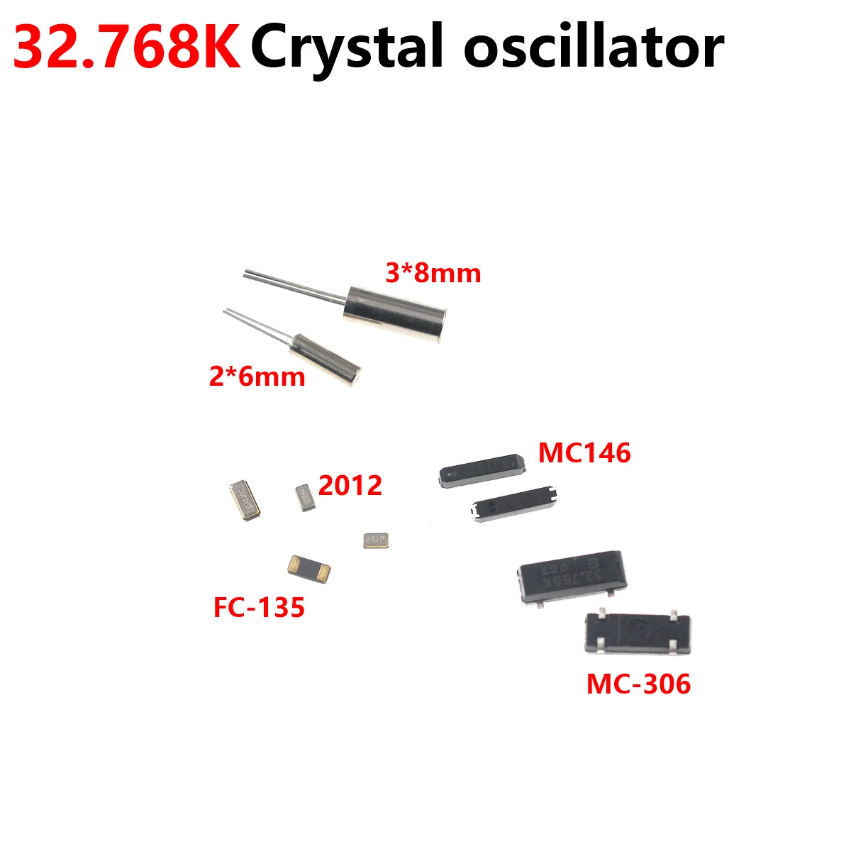 10PCS FC-135 32.768K 32.768KHZ 3215 2PIN 2X6 3X6 FC-136 MC306 2012 DIP SMD Crystal Oscillator