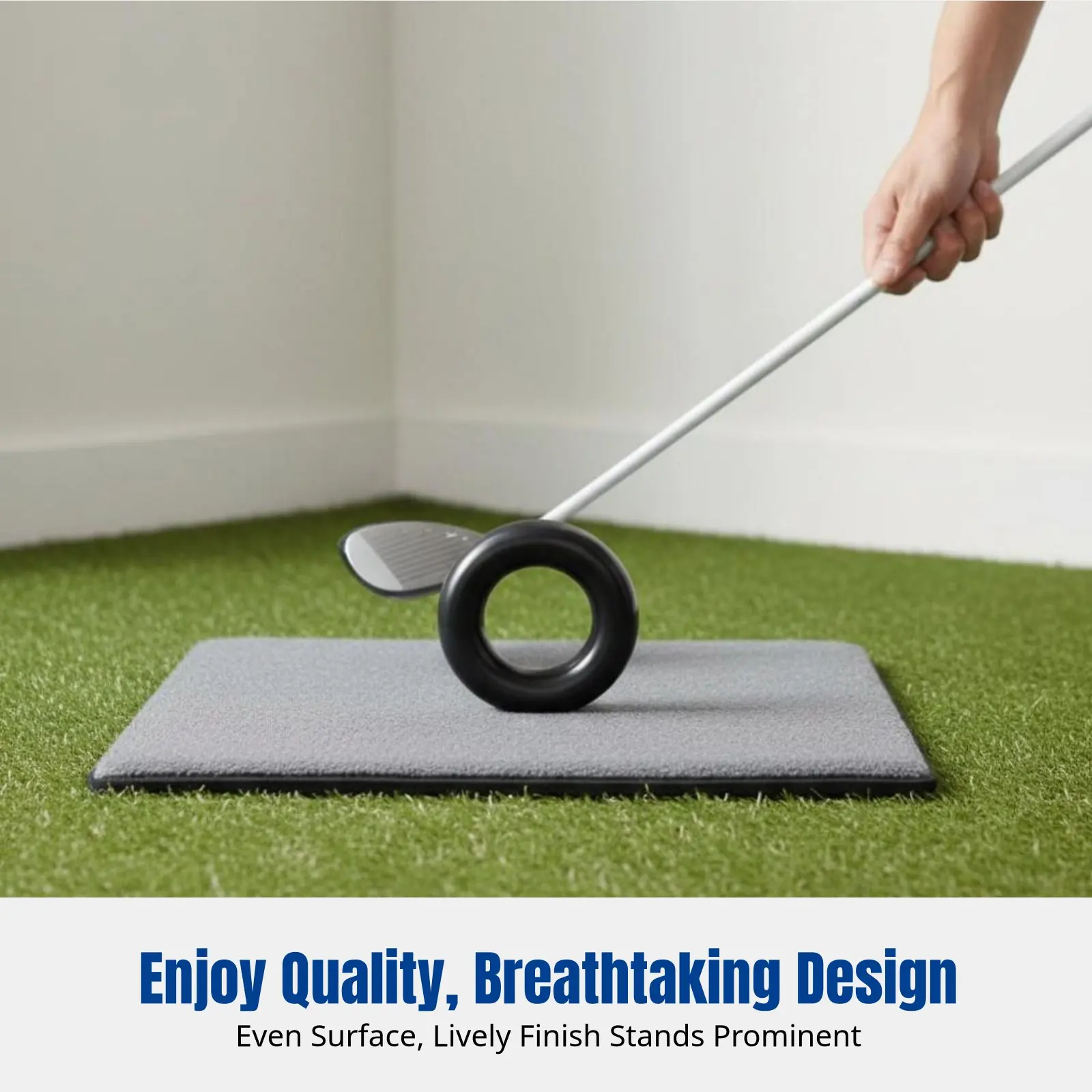 

Golf Swing Weighted Ring, Club Head Weight for Indoor Outdoor Exercise, Rubber Steel, Sports Equipment