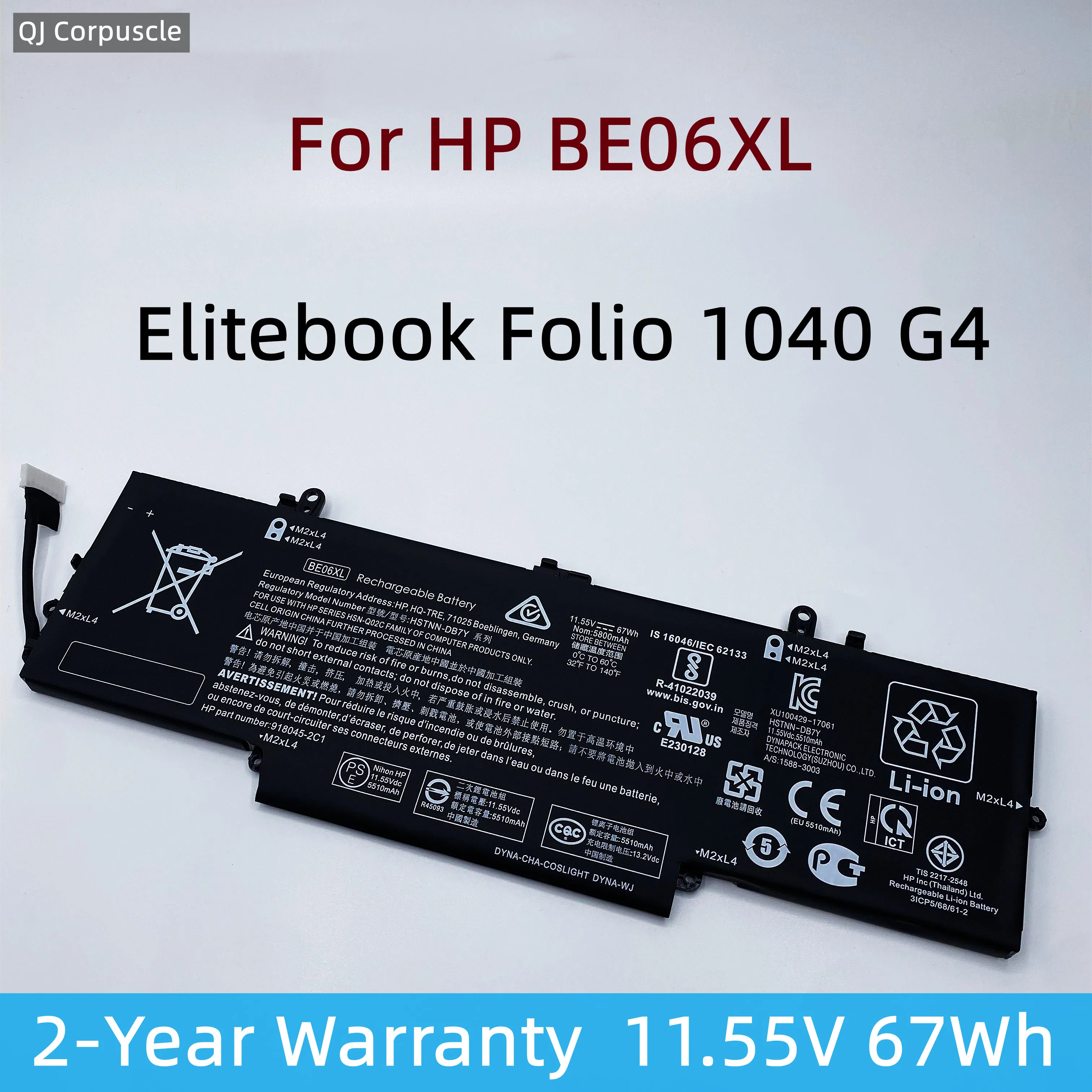Imagem -01 - Bateria Original do Portátil para hp Elitebook Folio Be06xl 1040 g4 Hstnn-ib7v Hstnn-db7y 9180451c1 918045-171 918180855 918108955 Be06xl