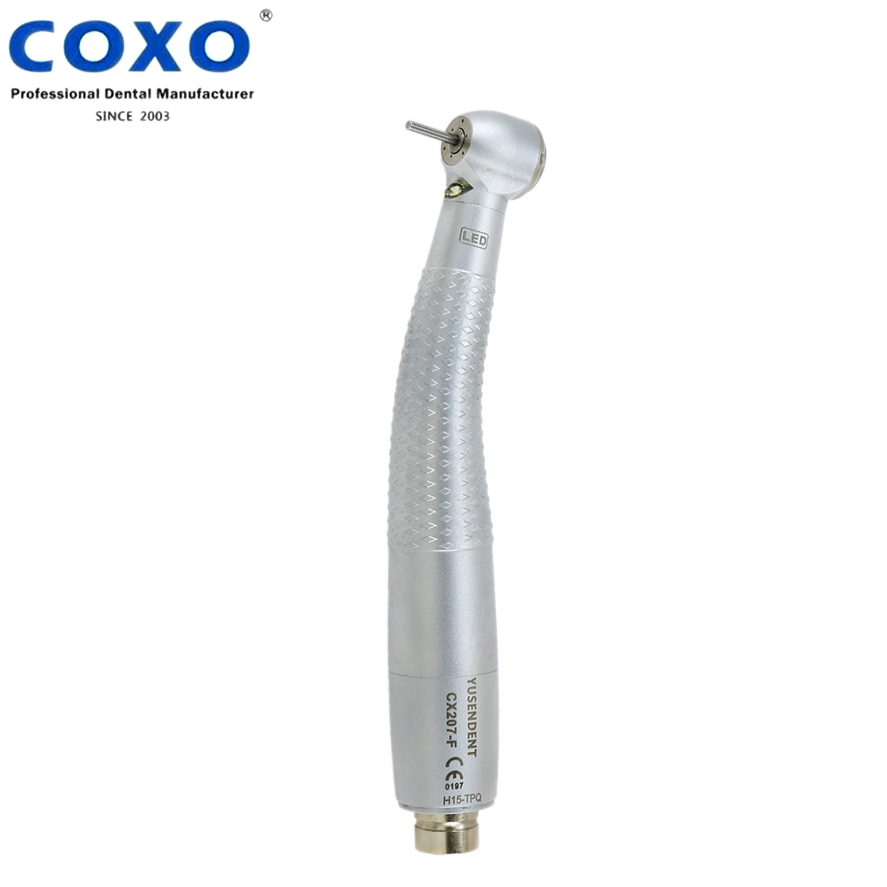 

COXO Dental High Speed Handpiece LED Push Button CX207-F-TPQ Fit NSK