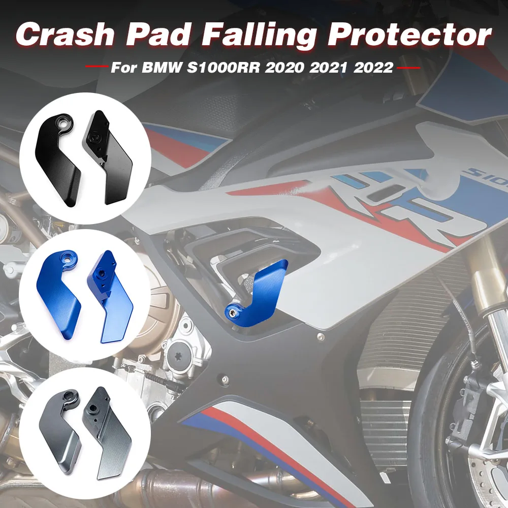 Engine Protection Crash Pad Falling Protector for BMW S1000RR S 1000 RR 2020 2021 2022 Blue Frame Sliders Motorcycle Accessories