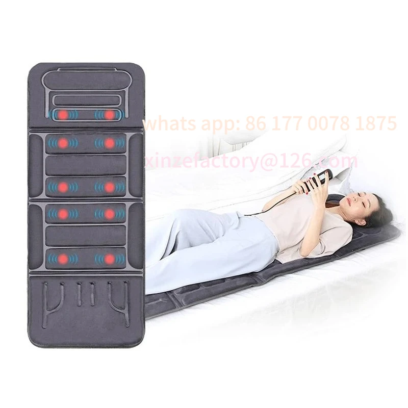 Customizable Massage for elderly health care massage mattress 10 motor vibration massage heating mattress