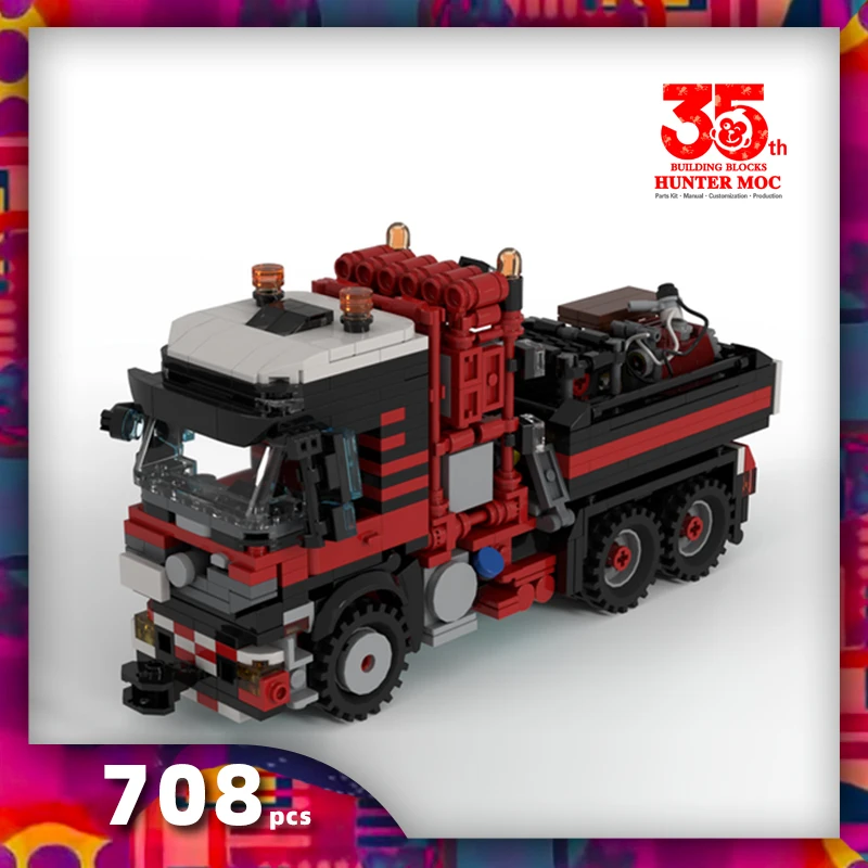 

HtMoc Tractor blocks truck bricks moc construction equipment construction vehicle truck transporter toy moc cars bricks