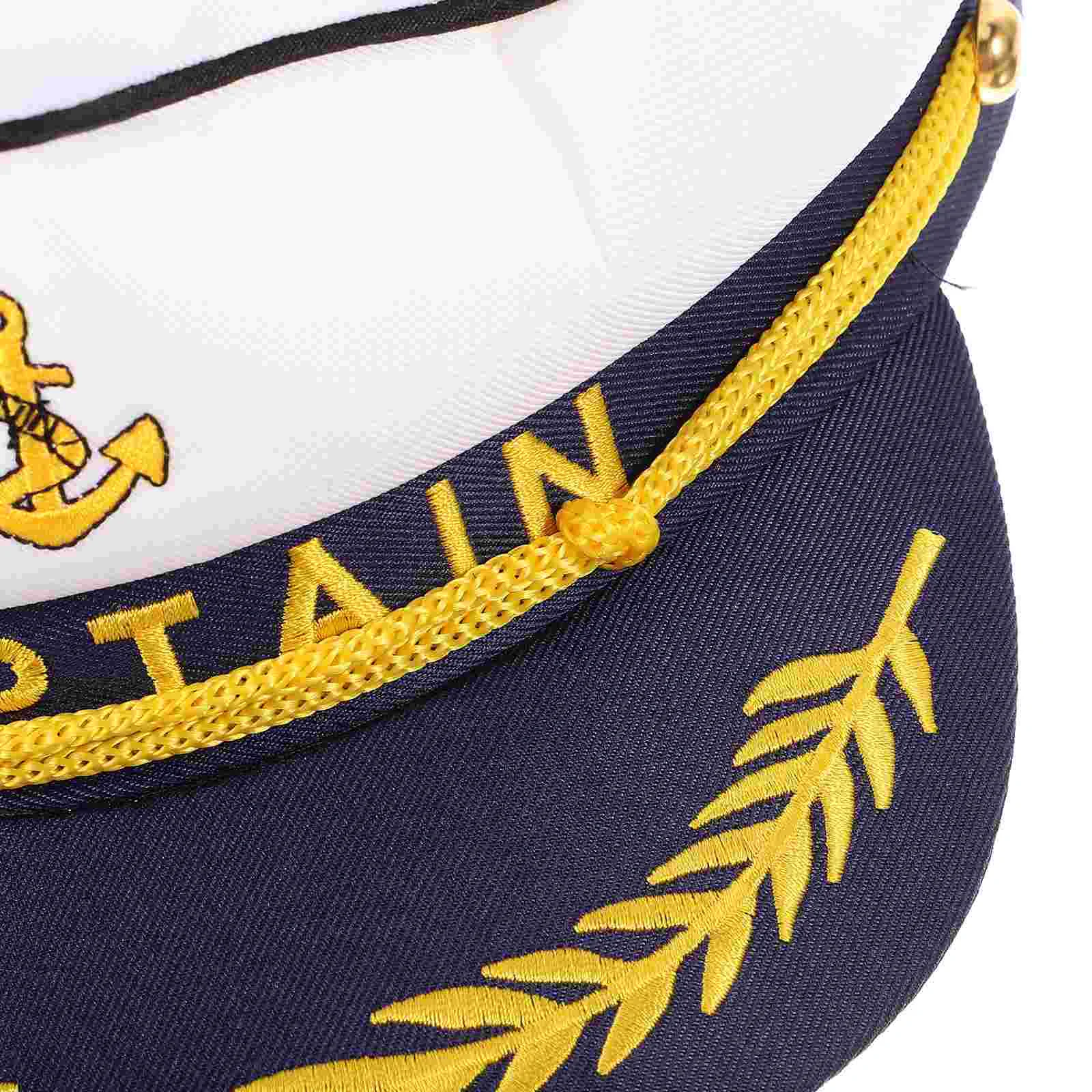 Cosplay Captain Hat Adult Captain Hat Captain Sailor Hat Decorative Captain Hat captain caps navy sailor caps