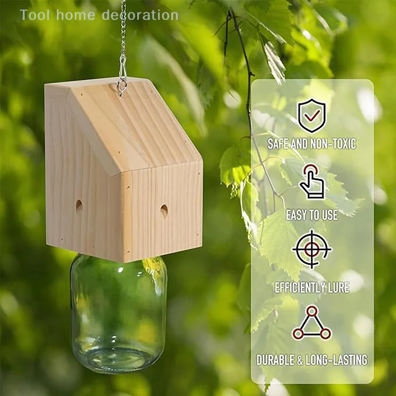 Best Carpenter Bee Trap Best Wooden Solid Wood Outdoor Insect Catching Wood Entertainment Wooden insect trap