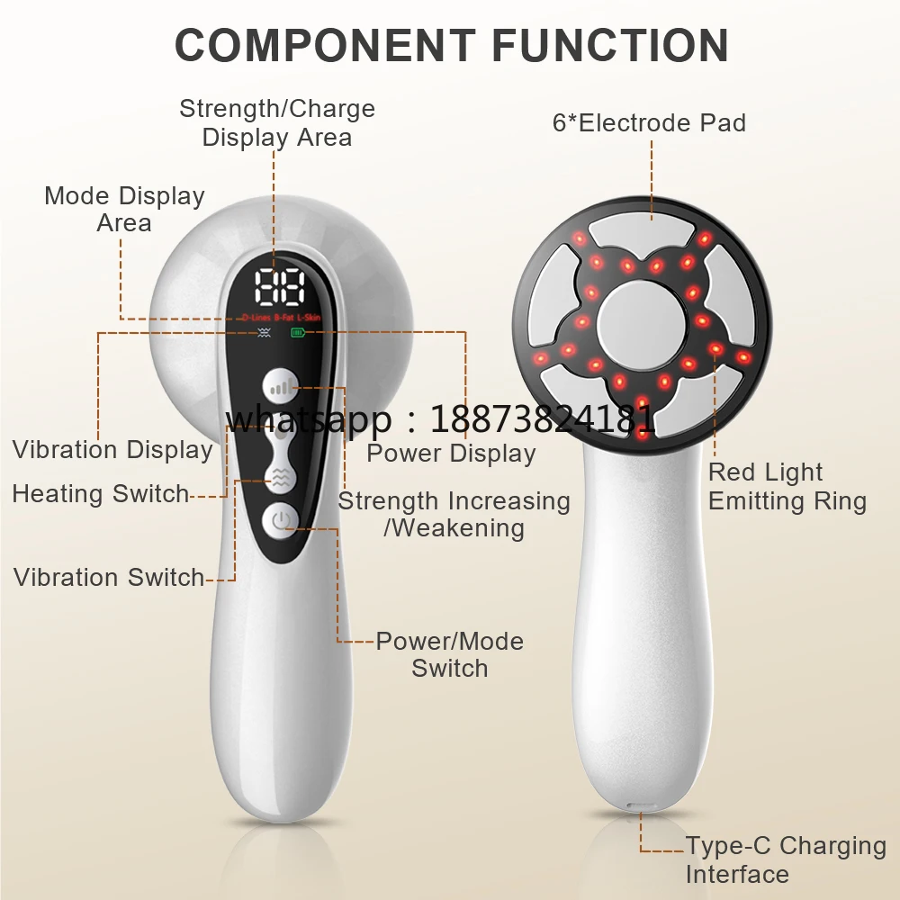 new arrival Electric Fat Remover Vibrating Cellulite Massage Handheld for Belly Waist Arm Leg Butt Cordless Body Shaping Machine