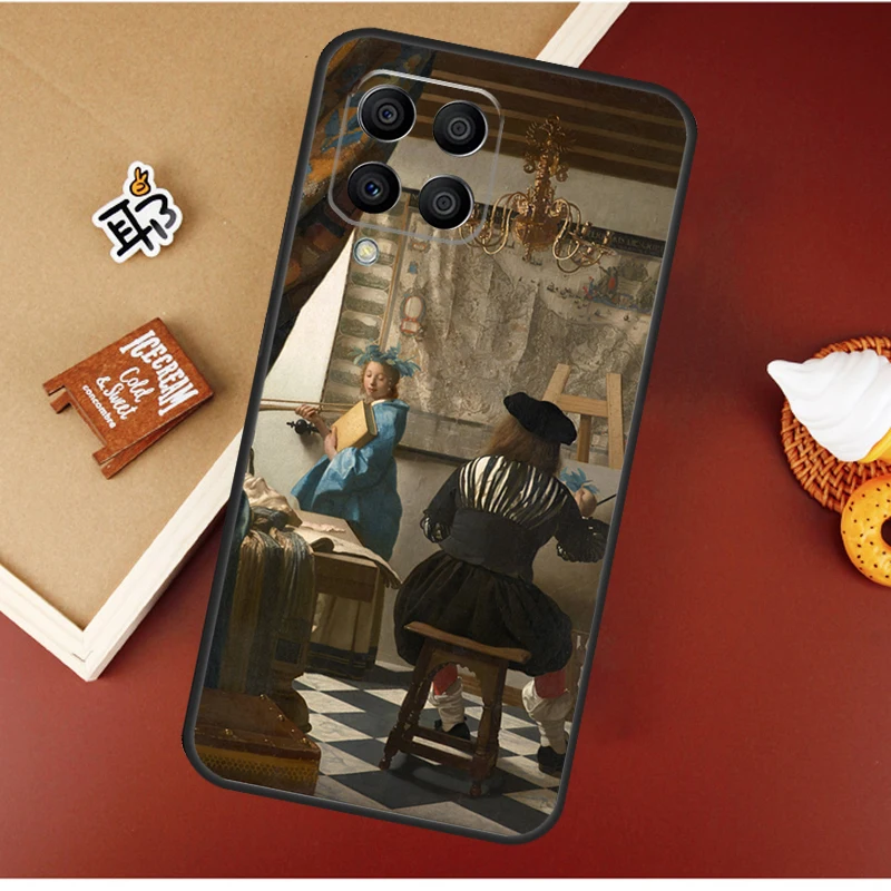 يوهانس فيرمير حافظة لهاتف سامسونج جالاكسي M16 M36 M56 M06 M52 M32 M12 M54 M34 M14 M35 M55 M15 M11 M31 M13 M53