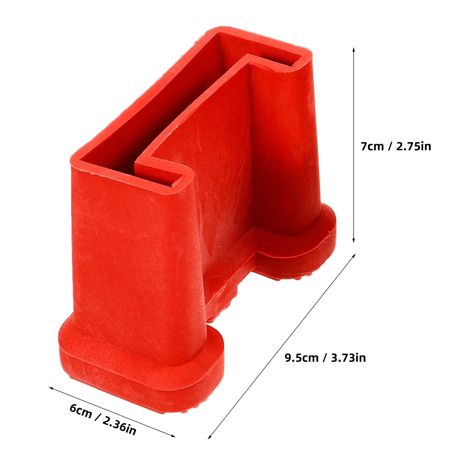 4Pcs Anti-Slip Ladder Feet Covers Rubber Replacement Pads Durable Ladder Leg Mats Protection for Wood Tile Carpet Floors